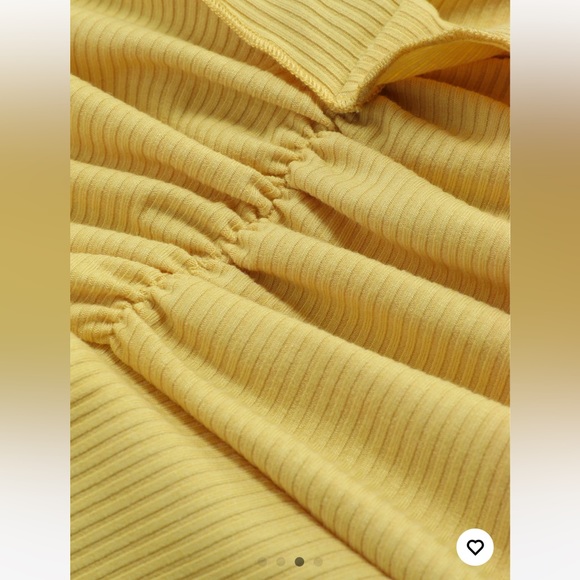 Cider Ginger Solid Ruffle Ruched Tank Top sz M - Picture 4 of 5